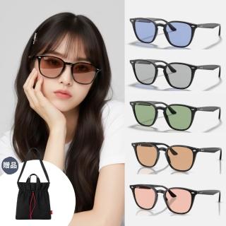 【RayBan 雷朋】經典方形膠框抗UV太陽眼鏡(RB4258F 52mm 多色任選)