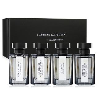 【L Artisan Parfumeur 阿蒂仙之香】夏日系列禮盒四入組5mlX4(黑莓繆思+尋找蝴蝶+愛與相遇+橙樹林 平輸)