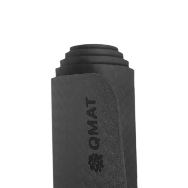 【QMAT】8mm瑜珈墊 台灣製(附束帶+收納網袋)