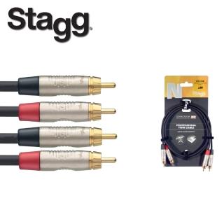 【STAGG 史提格】N系列 RCA導線 NTC2CR 2M(1pc入)