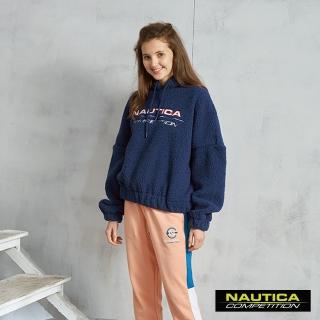 【NAUTICA】COMPETITION女裝毛絨連帽T恤(藍色)