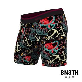 【BN3TH 畢尼適】經典貼身長版男四角褲(海底探險x黑)