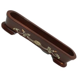 【十方佛教文物】紅檀新蓮鑲貝臥香爐 8吋(平安吉祥如意)