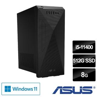 【ASUS 華碩】H-S500MC i5六核文書電腦(i5-11400/8G/512G SSD/Win11)