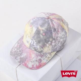 【LEVIS】男女同款 可調式環釦棒球帽 / 法式紮染工藝 / 刺繡海報體Logo / FLEXFIT110 吸濕排汗 人氣新品