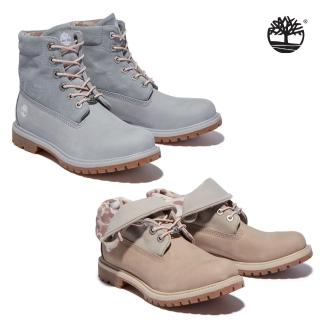 福利品【Timberland】女款AUTHENTIC磨砂革反摺靴(兩色選)