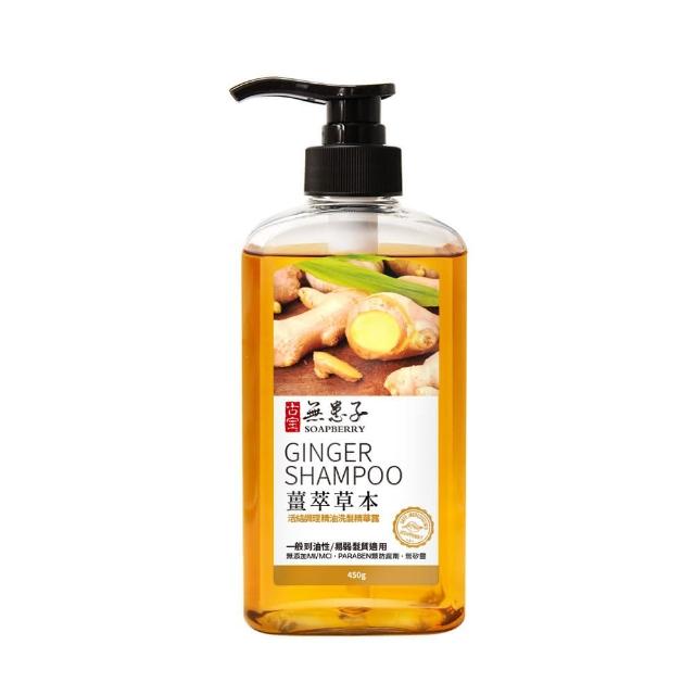 【古寶無患子】4入任選無矽靈洗髮精露450g(頭皮護理/控油/頭皮潔淨/養護髮/護色/乾癢)