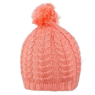 【NIKE 耐吉】帽子 女款 毛帽 保暖 W NSW KNIT POM BEANIE 粉橘 CI3650-697