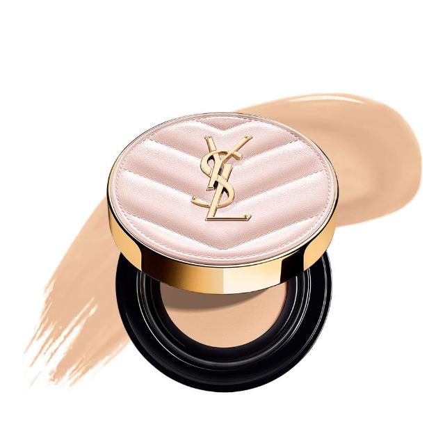 【YSL】官方直營 超模光感嫩唇彩妝組(超模光感精華水氣墊+情挑誘光嫩唇凍)
