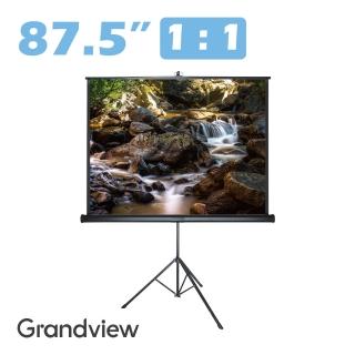 【GRANDVIEW】87.5吋1:1 Tripod三腳支架布幕