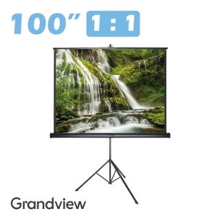 【GRANDVIEW】100吋1:1 Tripod三腳支架布幕