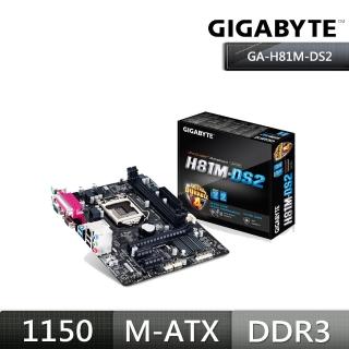 【GIGABYTE 技嘉】GA-H81M-DS2 主機板