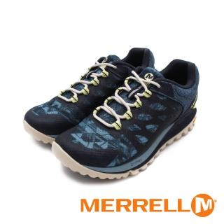 【MERRELL】女 ANTORA 2 PRINT 郊山健行輕量鞋 女鞋(深藍)