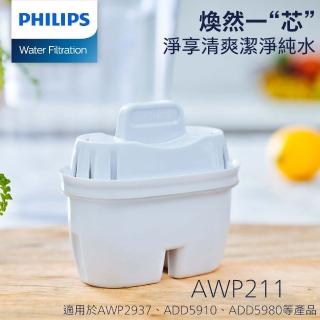 【Philips 飛利浦】超濾多重過濾濾芯(AWP211一組三入)(ADD5901/ADD5906/ADD5981/ADD5980適用)  一個月更換