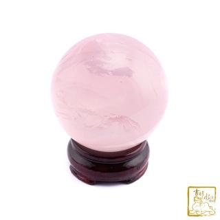 【吉祥水晶】星光粉水晶球 直徑7.4cm(旺生意緣)