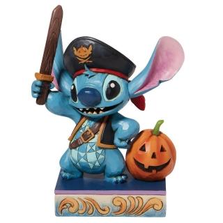 【Enesco】精品家飾 Disney 迪士尼 史迪奇萬聖海盜居家擺飾