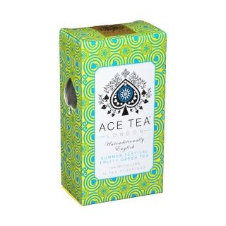 【ACE TEA LONDON】夏日慶典水果綠茶SummerFestivalFruityGreenTea15立體茶包/盒(適合冷熱飲與搭配雞尾酒)