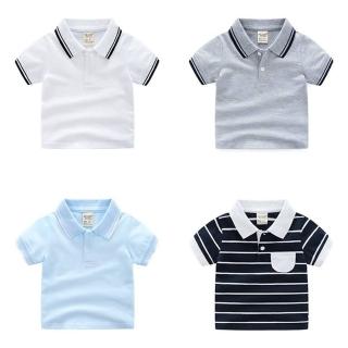 【橘魔法】運動風翻領網眼短袖POLO衫(短袖上衣 休閒衫 兒童 童裝 男童)