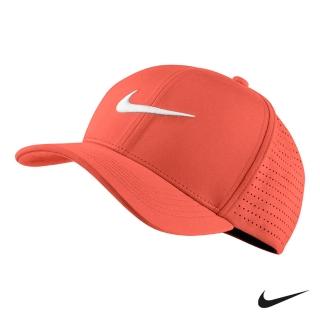【NIKE 耐吉】NIKE GOLF透氣復刻LOGO運動帽不可調803330-842橘(高爾夫戶外運動機能帽DRI-FIT)