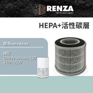 【RENZA】適用 One Amadana 130 12坪-大台款 STPA-0207空氣清淨機(可替代One Amadana 130濾網)