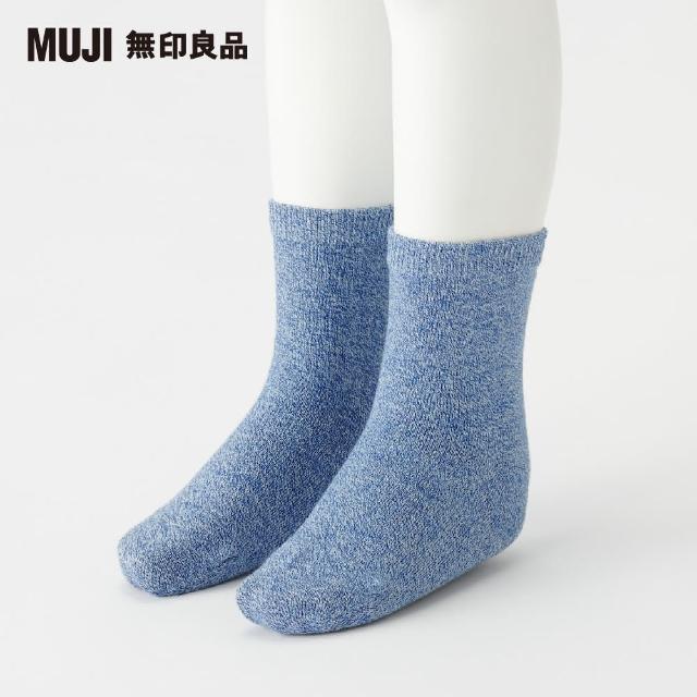 【MUJI 無印良品】兒童棉混腳跟特殊編織直角襪(共6色)