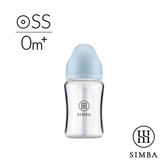 【Simba 小獅王辛巴】新生適用-蘊蜜質金玻璃寬口防脹氣奶瓶180ml(主導式餵奶專用)