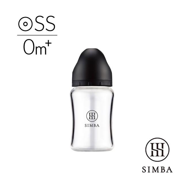 【Simba 小獅王辛巴】新生適用-蘊蜜質金玻璃寬口防脹氣奶瓶180ml(主導式餵奶專用)