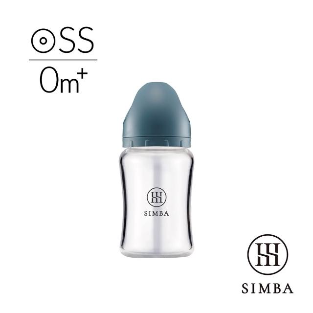【Simba 小獅王辛巴】新生適用-蘊蜜質金玻璃寬口防脹氣奶瓶180ml(主導式餵奶專用)