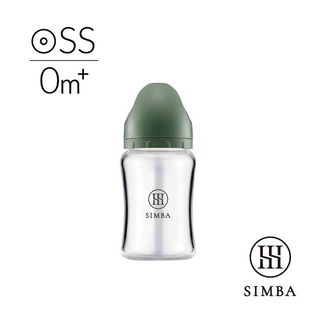 【Simba 小獅王辛巴】新生適用-蘊蜜質金玻璃寬口防脹氣奶瓶180ml(主導式餵奶專用)