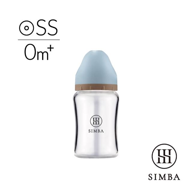 【Simba 小獅王辛巴】新生適用-蘊蜜質金玻璃寬口防脹氣奶瓶180ml(主導式餵奶專用)