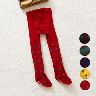 【橘魔法】點點連身彈性褲襪(S有防滑膠 M沒有防滑膠 襪子 女童 保暖 內搭褲 童裝 兒童)