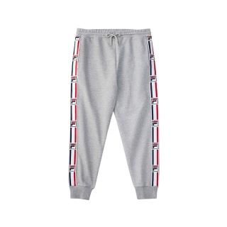 【FILA】KIDS 長褲 休閒褲 童束口長褲-麻灰(1PNV-4402-MY)