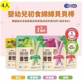 【韓國 BEBECOOK】智慧媽媽綿綿貝貝棒7個月起(4包入)
