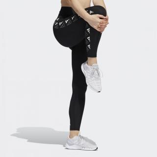 【adidas 愛迪達】緊身褲 女款 運動長褲 慢跑 瑜珈 9分褲 亞規 Opt 3Bar 7/8 T 黑 H64191