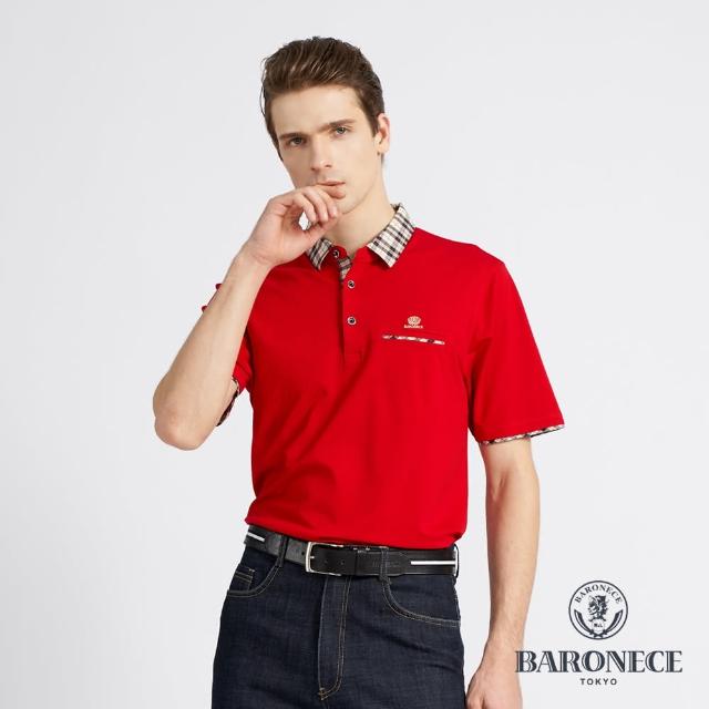 【BARONECE 百諾禮士】男款 百諾經典格系列棉質短袖polo衫(多款任選)