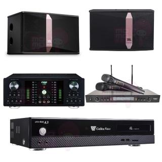 【金嗓】伴唱機4TB+擴大機+無線麥克風+喇叭(CPX-900 A3+FNSD A-300N+SR-889PRO+JBL Ki512)