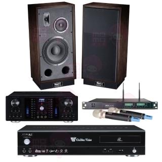 【金嗓】點歌機4TB+擴大機+無線麥克風+喇叭(CPX-900 R2+FNSD AK-8800 PRO+ACT-65II+Transpuls 1000 L/R)