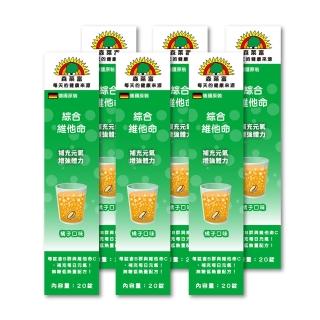 【SUNLIFE 森萊富】德國原裝  綜合維他命發泡錠(橘子口味 X 6入/共120錠)