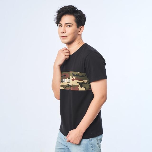 【Lee】出清品-男裝 短袖T恤 / 迷彩拼接 共2色 標準版型(LL220019K11 / LL220019K14)