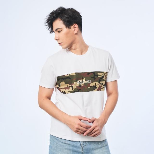 【Lee】出清品-男裝 短袖T恤 / 迷彩拼接 共2色 標準版型(LL220019K11 / LL220019K14)