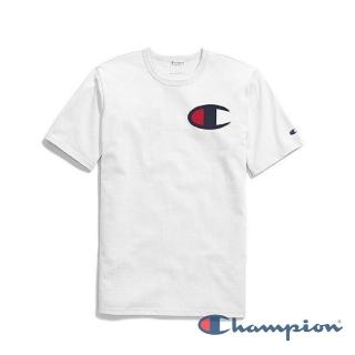 【Champion】Life 大C LOGO短T-白