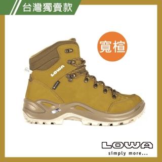 【LOWA】女 寬楦中筒多功能健行鞋 向陽黃 RENEGADE GTX MID Ws WIDE(LW520917-0464/防水登山鞋)