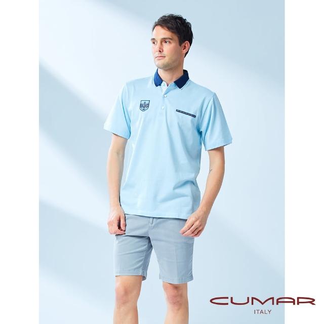 【CUMAR】男裝短袖吸濕排汗POLO衫(多款任選)
