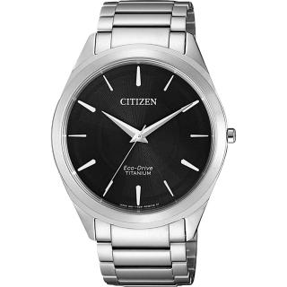 【CITIZEN 星辰】光動能質感網紋鈦金腕錶-39mm(BJ6520-82E)