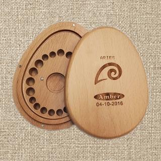 【gift4U 禮物+】台灣客製兒童乳牙保存盒-十二星座  牡羊座(乳牙盒 乳齒盒 兒童禮 小學生 成長紀念)