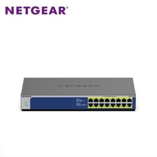 【NETGEAR】GS516PP 16埠 Giga無網管PoE交換器