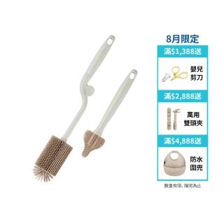 【Simba 小獅王辛巴官方直營】超柔無垢白金矽膠旋轉奶瓶刷組