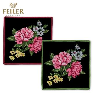 【Feiler】牡丹方巾 2色(30x30cm)