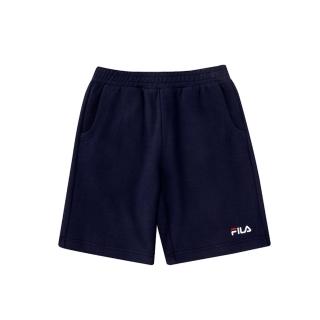 【FILA】KIDS 童針織短褲-丈青(1SHV-4506-NV)