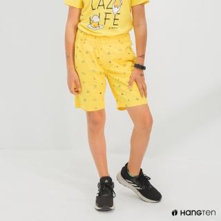 【Hang Ten】男童-RELAXED FIT鬆緊短褲(黃)